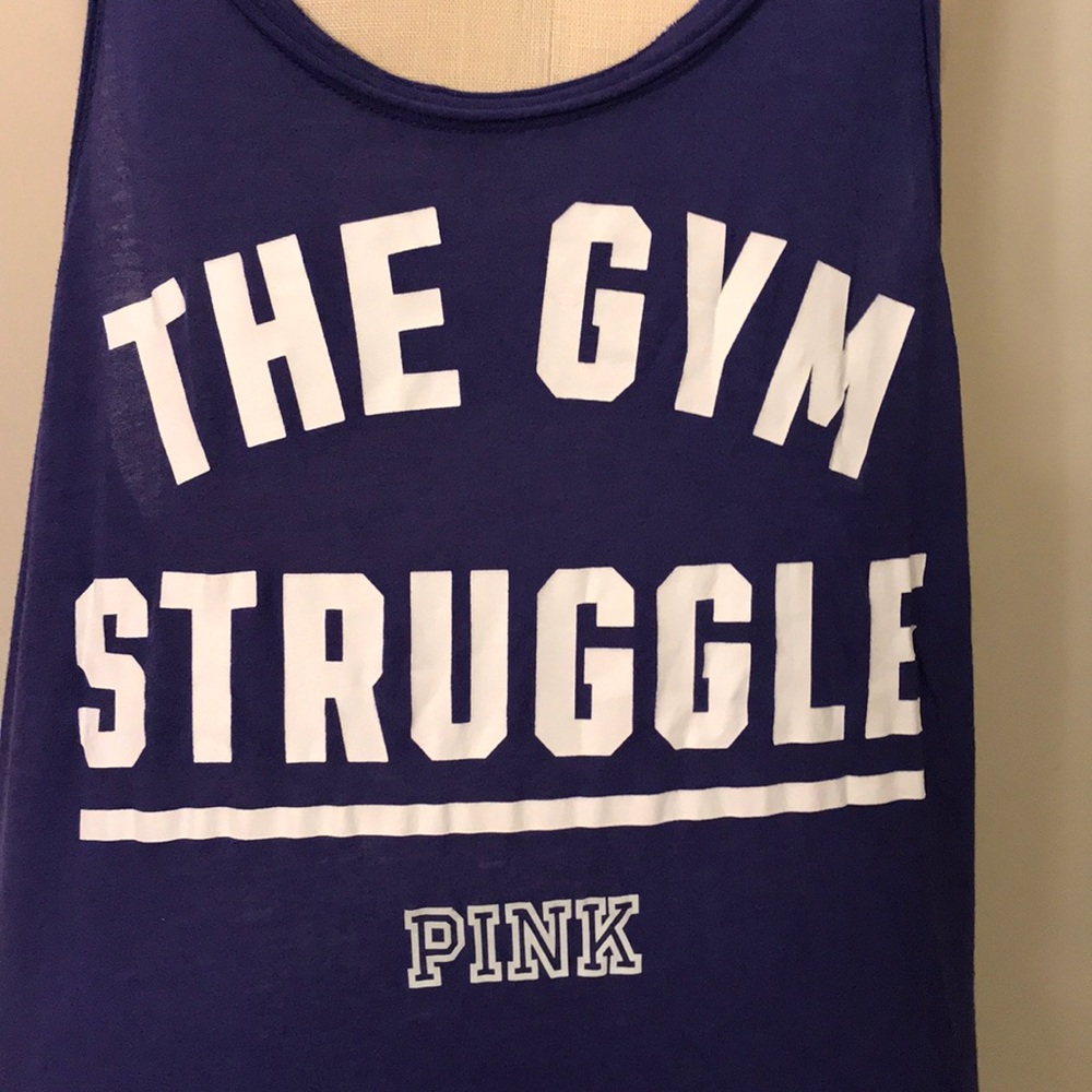PINK razor back tank